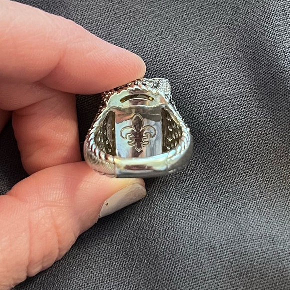 Judith Ripka Yellow stone and CZ Ring; size 6.5 - Picture 4 of 6